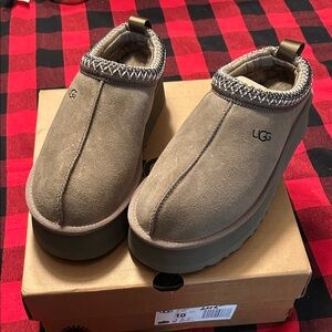 UGG Olive Suede Slip-Ons